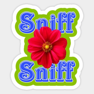 Sniff Sniff Flower Sticker